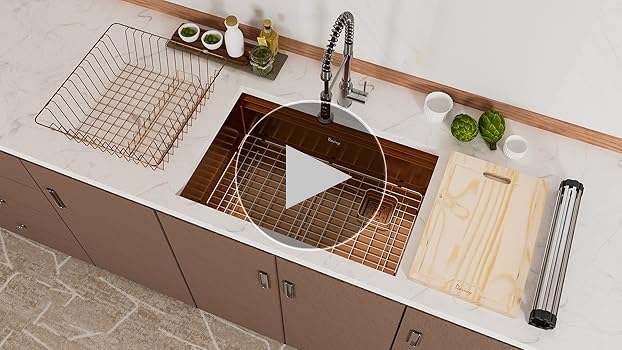 ⭐︎　27cm Davivy 27 Inch Kitchen Sink, 27x19 Inch Single Bowl